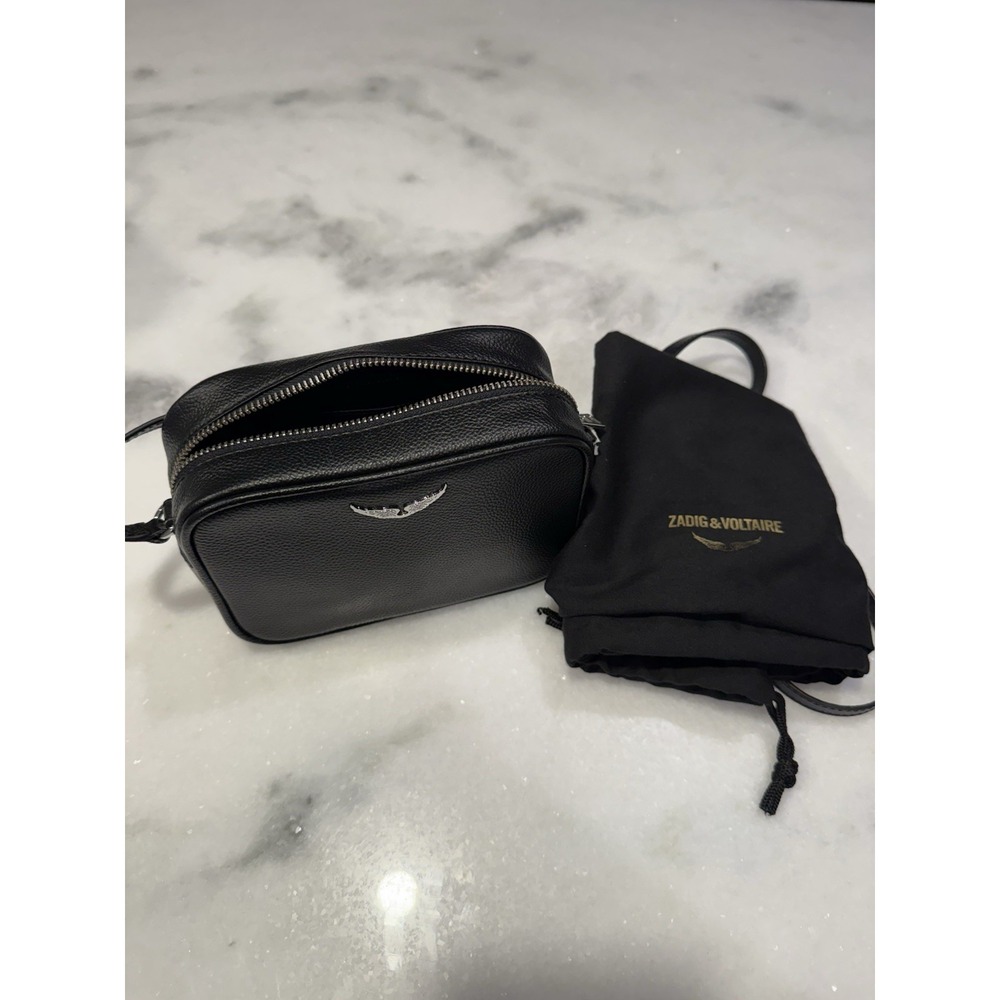 Zadig & Voltaire X-Small Wings Leather Camera Bag